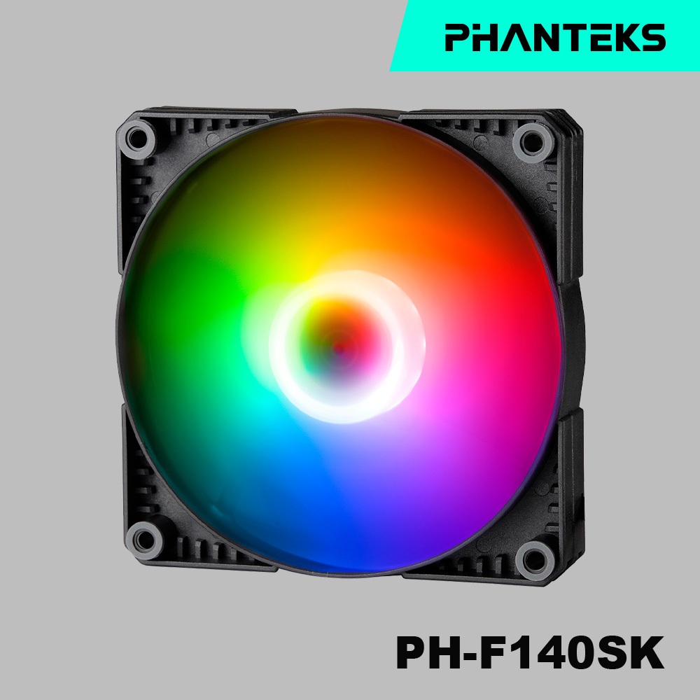 Phanteks 追風者PH-F140SK_DRGB_PWM_3P 1500RPM 燈光版14公分機箱散熱風扇【3包裝】