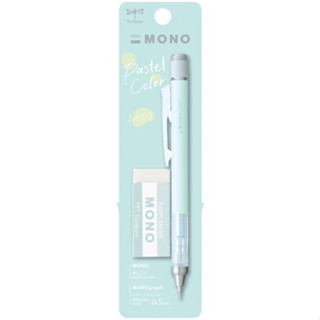 蝦皮隔日到貨 (限量)蜻蜓TOMBOW Pastel色系 自動鉛筆0.5mm+橡皮擦組-薄荷綠 墊腳石購物網