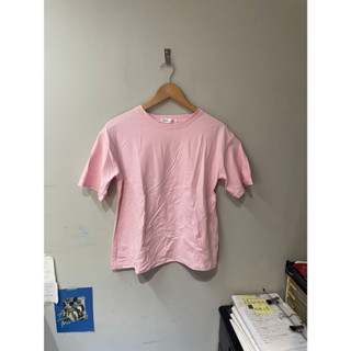 (9成新)Diff Shop短袖圓領T/淺粉/F