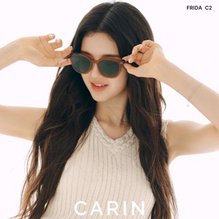 CARIN 偏光太陽眼鏡 FRIDA C2 方框 NewJeans配戴款 - 金橘眼鏡