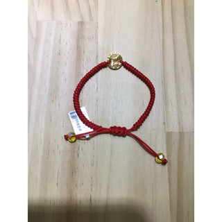 瑞安珠寶銀樓 純金 電刻古錢 編繩手鍊