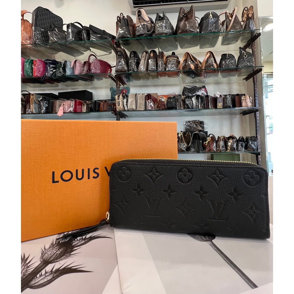 【茱麗葉精品】Louis Vuitton LV M60171 Clemence 經典花紋全皮革壓紋拉鍊長夾 現貨在台