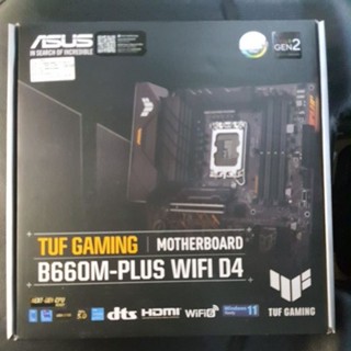 主機板空盒原廠 ASUS B660M-PLUS WIFI D4 原廠空盒