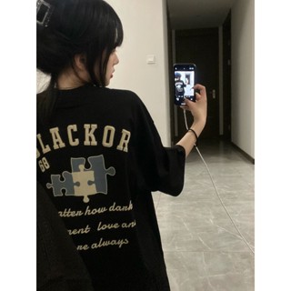 【Veee】100%純棉短袖 寬鬆顯瘦上衣 女生上衣 無性別穿搭 女生版上衣 oversizeT恤 圓領上衣 印花上衣