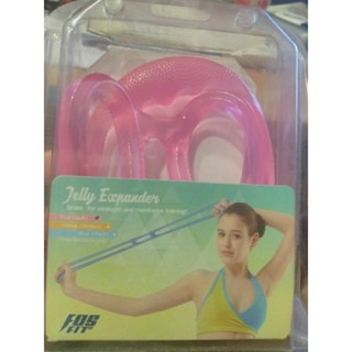 全新FOSFIT JELLY EXPANDER 果凍 阻力帶 彈力帶 臺灣製造 運動 健身 伸展 擴胸 (粉色/弱)