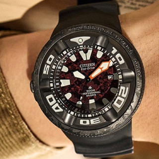 CITIZEN 星辰 紅蓮哥吉拉 限量聯名錶 PROMASTER 潛水手錶 BJ8059-03Z