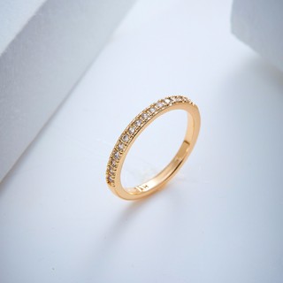 Jewelry Cincin Titanium Wanita Emas Muda Anti Karat 戒指