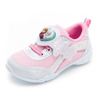 迪士尼 冰雪奇緣 電燈運動鞋 Disney 白粉/FOKX41653/K Shoes Plaza