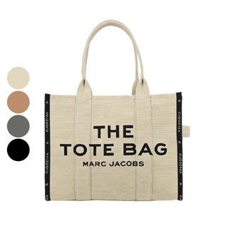 MARC JACOBS THE JACQUARD LARGE TOTE字母印花滾邊帆布托特包(大)｜JS 官方旗艦館