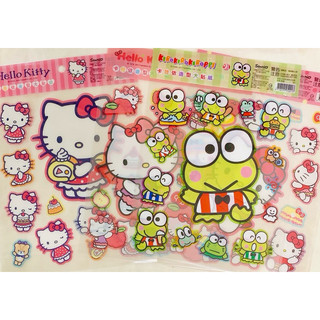 三麗鷗sanrio Hello Kitty/大眼蛙 卡哇依造型大貼紙/貼紙