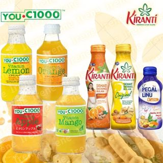 🇮🇩印尼YOU C1000, KIRANTI Original,Pegal Linu Ginger檸檬橘子/薑味/蜂蜜飲
