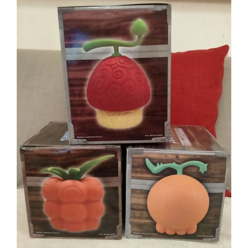 【現貨】 日版 金證 海賊王 人人果實 四分五裂果實 惡魔果實夜燈 雷神尼卡魯夫青雉索隆卡普無 公仔 模型 惡魔果實公仔