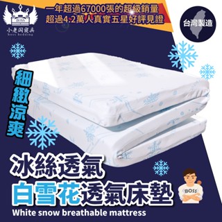 小老闆寢具【冰絲透氣床墊 白雪花】冰絲 床 單人床 薄床墊 雙層床 雙人床墊 涼感床墊 床墊 折疊床 單人床墊 冰絲床