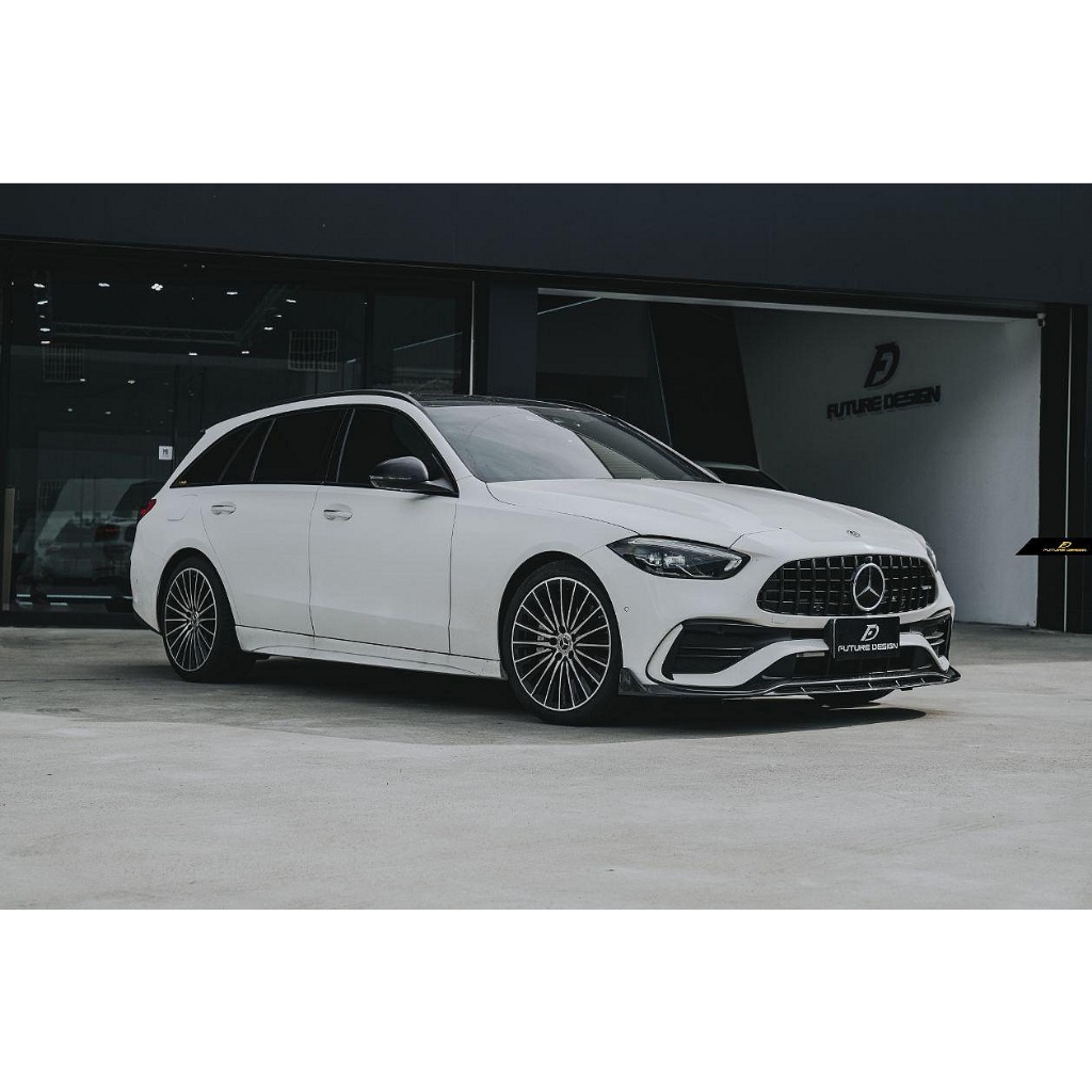 【Future_Design】賓士 W206 S206 AMG 專用 FD品牌 V1 碳纖維 卡夢 CARBON 前下巴