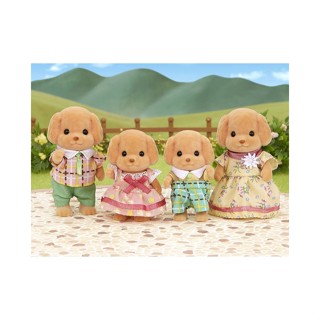 Sylvanian Families日本森林家族 溫馨家庭人物配件 玩具貴賓狗家庭套組(人物*4 一家四口)家家酒玩具
