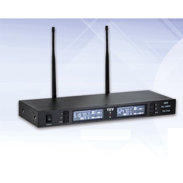 【AV影音E-GO】TEV台灣電音TR-7100  TM-8100 UHF雙頻道無線麥克風組 100選頻 手持無線麥克風