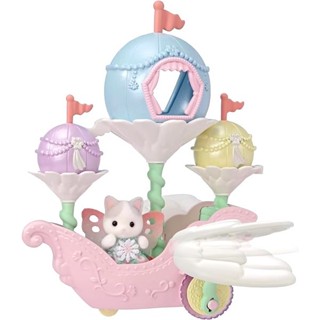 Sylvanian Families<日本森林家族>人物太空飛行配件 繽紛花朵飛行船套組(飛行船 人物)家家酒玩具