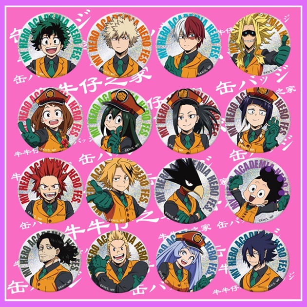 我的英雄學院 胸章 徽章 綠谷 爆豪 轟 御茶子 蛙吹梅雨 切島銳兒郎 上鳴電氣 八百萬百 常闇踏陰 耳郎響香 波動捻麗