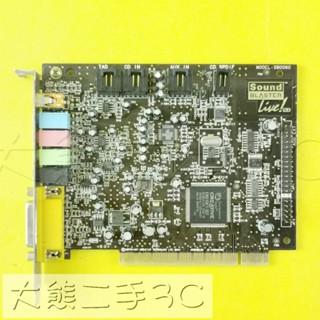 【大熊二手3C】擴充卡 - 音效卡 創新 創巨 Sound Blaster SB0060 PCI 5.1