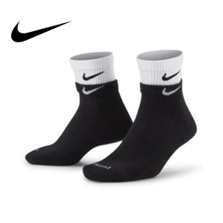 Nike Everyday Plus DRY FIT 雙層黑白 中筒襪 DH4058-011【SPLY】