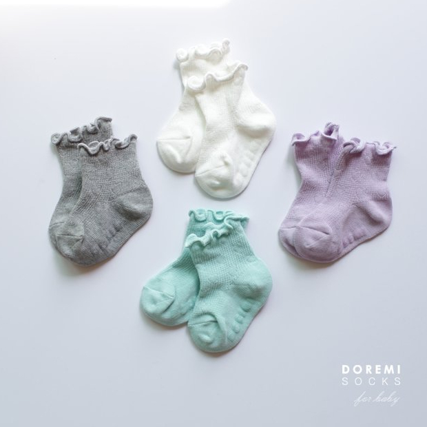 doremi 心形鏤空織紋小腿襪組【現貨+預購】防滑底 寶寶襪子 嬰兒襪子 兒童襪子 女童襪子 韓國童裝