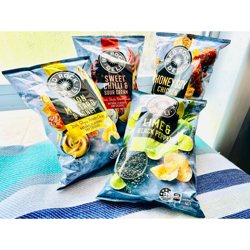 🇦🇺直送* 現貨RED ROCK DELI洋芋片 甜辣酸奶 檸檬黑胡椒 蜜糖雞 蜂蜜芥末..零食 交換禮