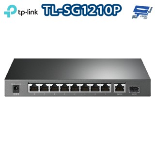 TP-LINK 昌運監視器 TL-SG1210P 10 埠 Gigabit 桌上型交換器(含 8 埠 PoE+)