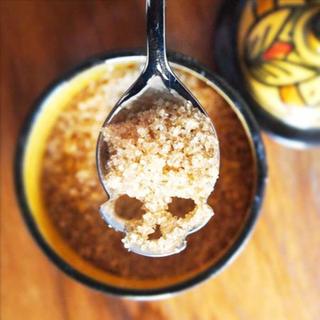 英國 SUCK UK Silver Sugar Skull Spoon 骷髏頭健康糖匙