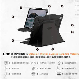 【UAG】iPad Pro 2024 都會款耐衝擊保護殼(11吋)