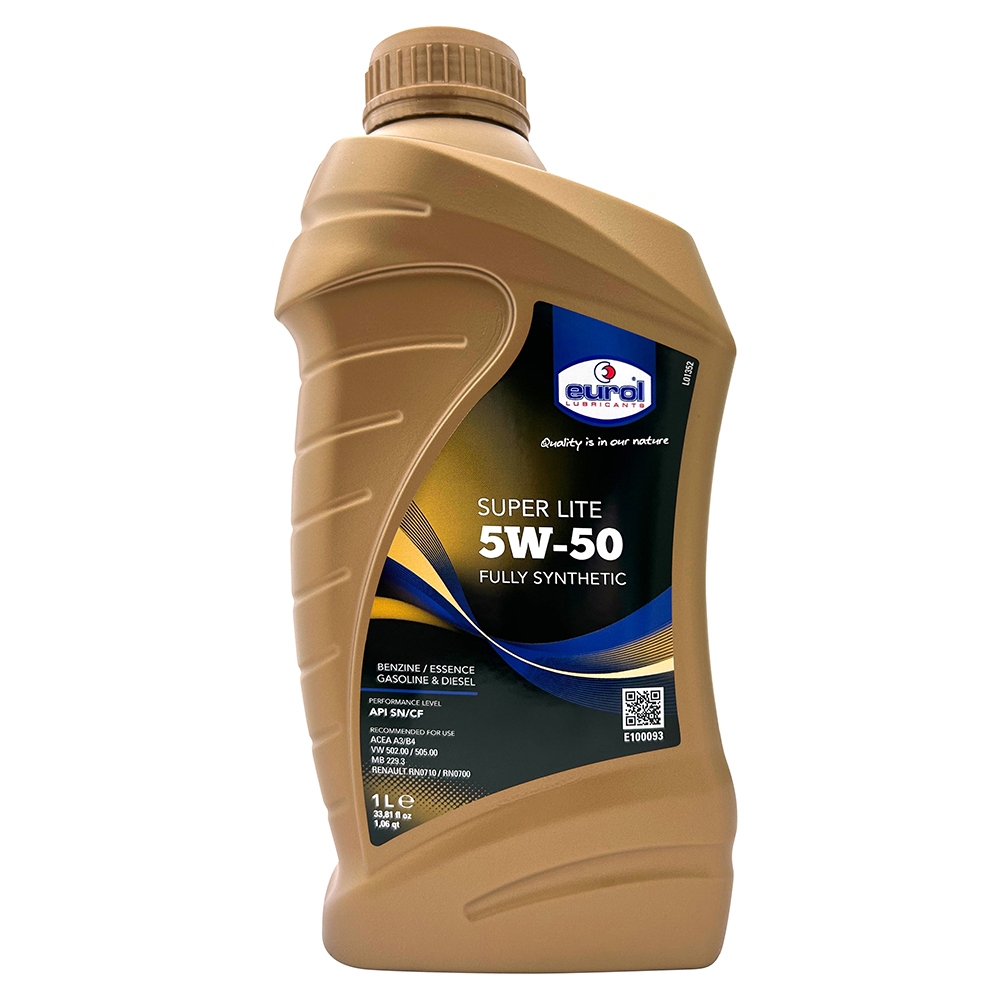 【車百購】 EUROL SUPER LITE 5W50 全合成機油 渦輪引擎和高性能車輛適用