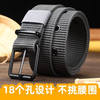 【飛鷹城堡】尼龍腰帶 戰術腰帶 男士腰帶 褲帶 腰帶 軍用皮帶 無孔腰帶 休閒皮帶 編織腰帶 加長多孔針扣帆布腰帶
