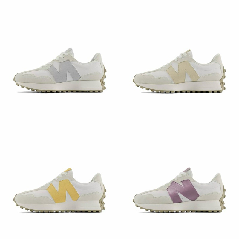 New Balance 327 復古休閒鞋 白灰/米白/白黃/白紫