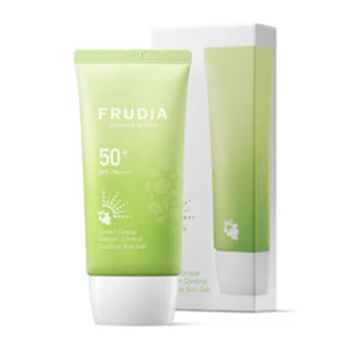 <現貨>韓國 FRUDIA 鮮果水潤輕盈防曬霜 青葡萄清爽控油防曬乳 50g 酷涼 輕薄觸感 內外保濕 純素 輕盈