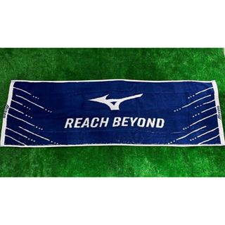 棒球世界全新 美津濃Mizuno提花運動毛巾特價藍白色32TYB51127P