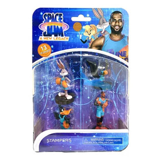 ⭐️現貨｜Space Jam｜怪物奇兵｜印章公仔｜4入組｜卡通造型｜可愛印章⭐️