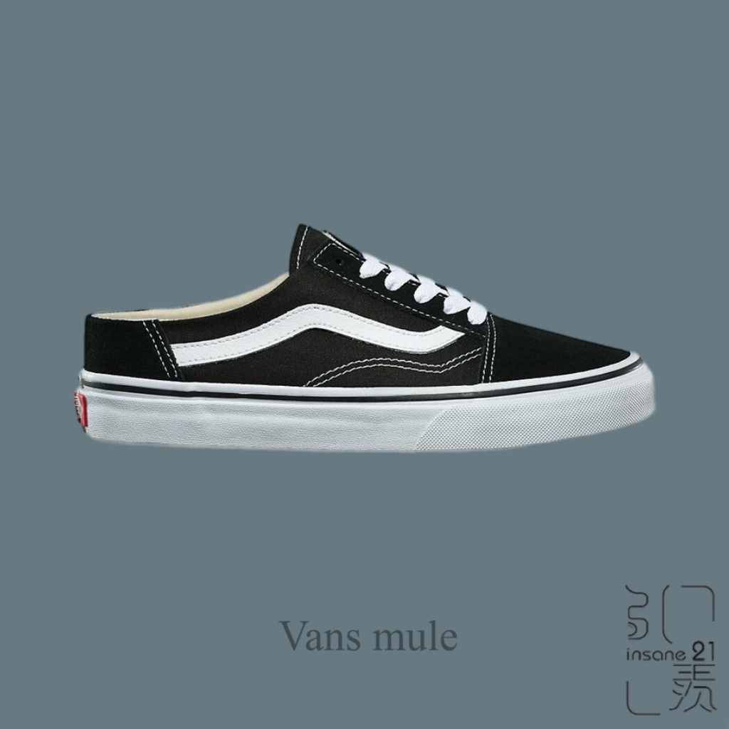 VANS OLD SKOOL MULE 黑白 基本款 穆勒 復古 休閒 VN0A3MUS6BT【Insane-21】