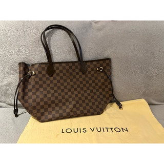 全新 Lv Louis vuitton Neverfull MM 棋盤格 肩背包