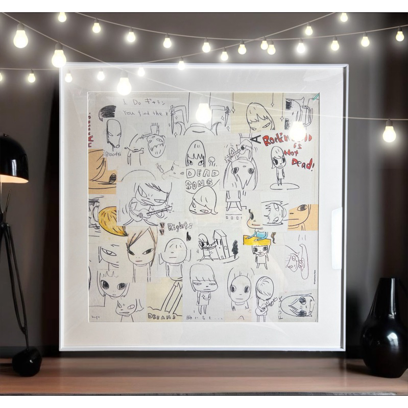 奈良美智 最特別的 手巾裱裝掛畫 ❤️ 滿滿的療癒小女孩👧