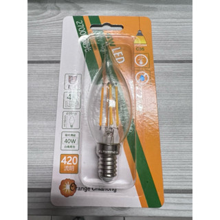 蠟燭燈泡水晶燈泡E14 4w120V黃光