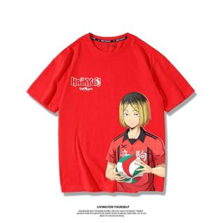 超熱賣款中🔥 2024 排球少年 動漫 週邊 垃圾場對決衣服 孤爪研磨 日嚮翔陽 短袖 T恤男 寬鬆 大尺碼 純棉T恤