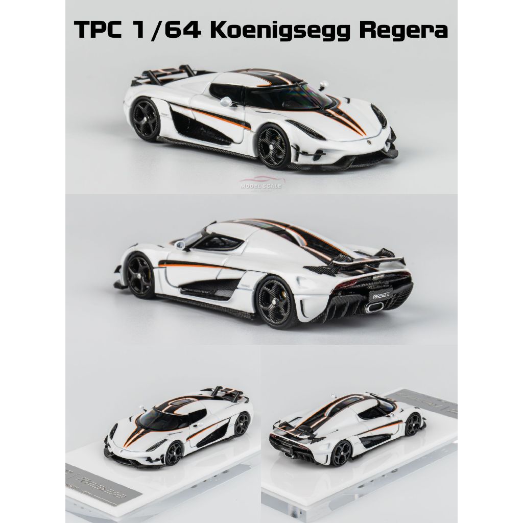 【模例】TPC 1/64 Koenigsegg Regera 白色