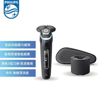【Philips 飛利浦】Shaver series 9000智慧系列AI乾濕兩用三刀頭電鬍刀/刮鬍刀 S9986/50