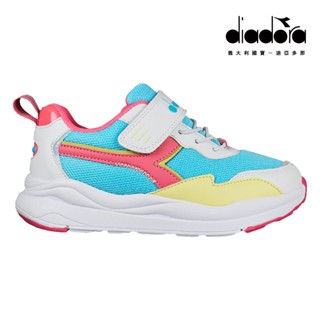 DIADORA 童鞋 中童生活時尚運動鞋 DA11132 藍黃粉 跑步鞋 慢跑鞋 休閒鞋 官方旗艦店