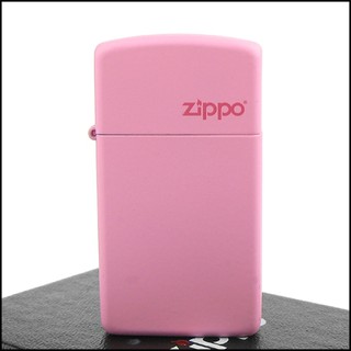 ☆福星屋☆【ZIPPO】美系~LOGO字樣打火機~(窄)Pink Matte粉紅烤漆NO.1638ZL