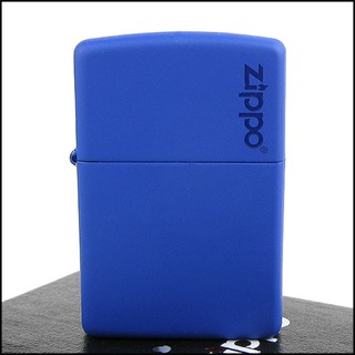 ☆福星屋☆【ZIPPO】美系~LOGO字樣打火機~Royal Blue Matte寶藍烤漆NO.229ZL