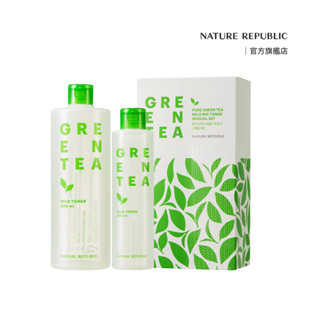 Nature Republic 純淨綠茶溫和化妝水 保濕化妝水 純淨化妝水 買大送小組合500ml+200ml
