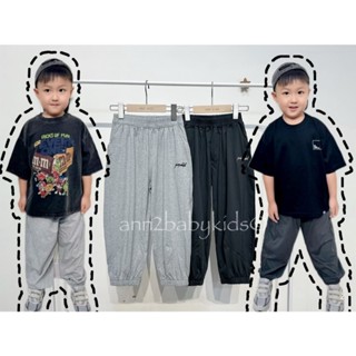 //ANN2 KIDS現貨// 童裝實拍 韓國韓版童裝 日系兒童 夏季薄款 束腳防蚊褲 兒童運動褲 日系童裝