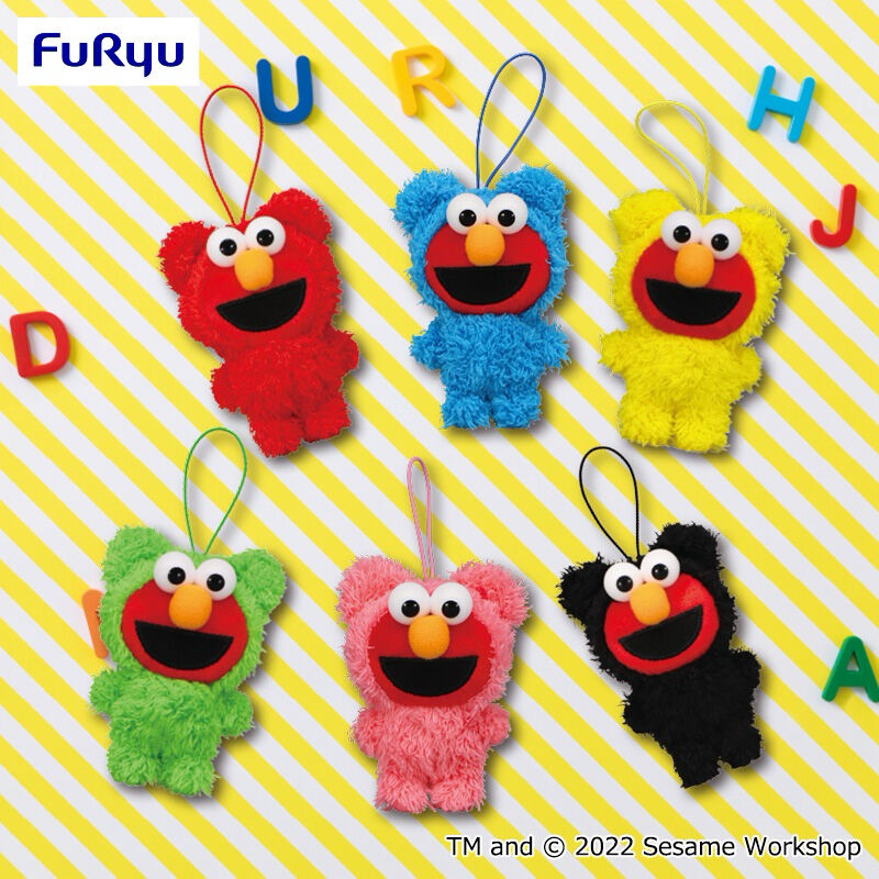 ❤Lika小舖❤芝麻街 日本帶回 全新正版現貨 Elmo景品娃娃玩偶布偶吊飾  艾蒙餅乾怪獸 大鳥姐姐