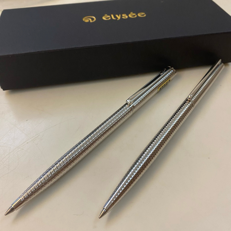 筆來筆趣》德國🇩🇪Elysee 愛禮  銀格紋、銀圈圈 原子筆