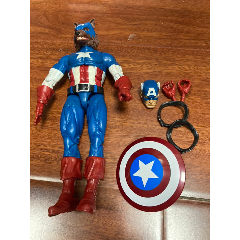 展示品出清漫威6吋復仇者聯盟狼頭美隊 美國隊長Marvel Legends 漫威 美國隊長 3 英雄內戰 狼人 狼頭